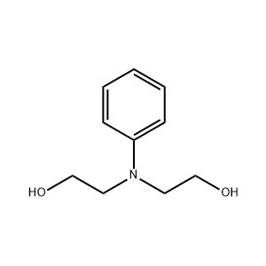 Molecular Structure of N-Phenyldiethanolamine Molecular Structure of N-Phenyldiethanolamine CAS 120-07-0