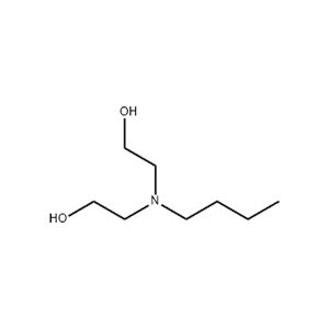 Molecular Structure of N-Butyldiethanolamine CAS 102-79-4