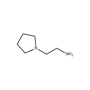 Molecular Structure of 1-(2-Aminoethyl)pyrrolidine Molecular Structure of 1-(2-Aminoethyl)pyrrolidine