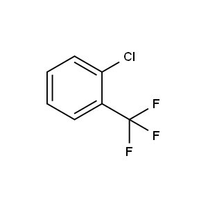 Molecular Structure of 2-Chlorobenzotrifluoride Molecular Structure of 2-Chlorobenzotrifluoride