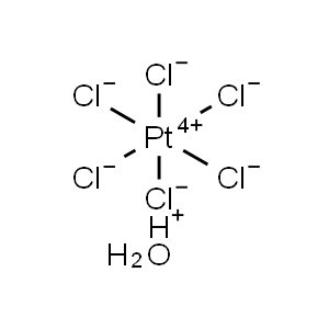 Molecular Structure of Chloroplatinic Acid Hexahydrate Molecular Structure of Chloroplatinic Acid Hexahydrate