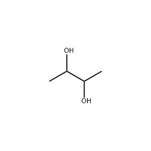 Molecular Structure of 2,3-Butanediol Molecular Structure of 2,3-Butanediol