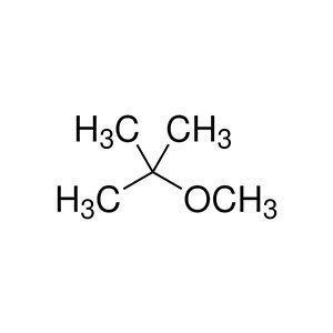 Molecular Structure of Methyl tert-Butyl Ether