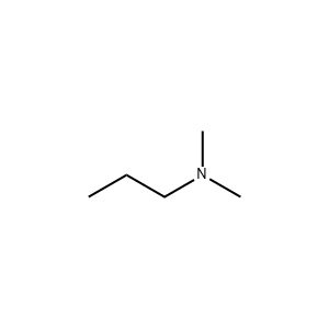 Molecular Structure of  N,N-Dimethylpropylamine
