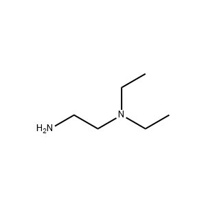 Molecular Structure of N,N-Diethylethylenediamine CAS 100-36-7