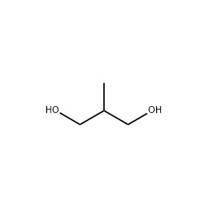 Molecular Structure of 2-Methyl-1,3-propanediol Molecular Structure of 2-Methyl-1,3-propanediol