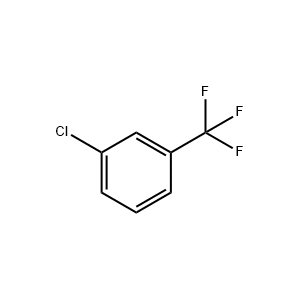 Molecular Structure of 3-Chlorobenzotrifluoride