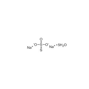 Molecular Structure of Sodium Thiosulfate Pentahydrate Molecular Structure of Sodium Thiosulfate Pentahydrate