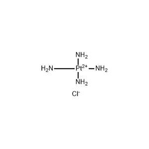 Molecular Structure of Tetraammineplatinum(II) Chloride Hydrate Molecular Structure of Tetraammineplatinum(II) Chloride Hydrate