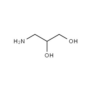 Molecular Structure of 3-Amino-1,2-propanediol CAS 616-30-8