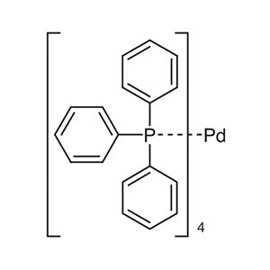 Molecular Structure of Pd(PPh₃)₄ Molecular Structure of Pd(PPh₃)₄