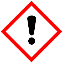 GHS07: Exclamation mark
